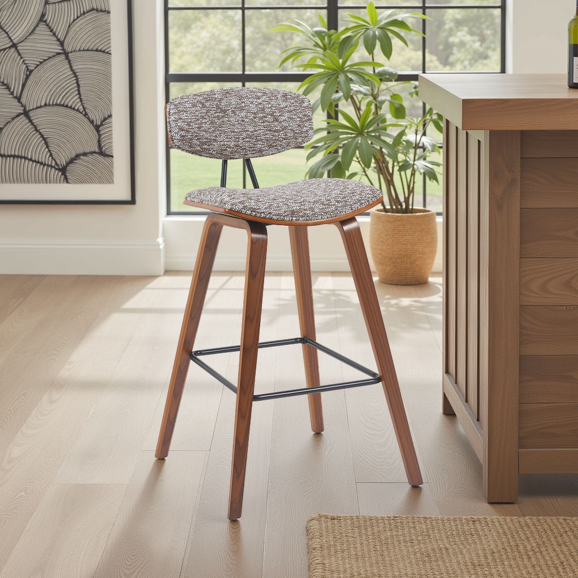 Fox - Mid-Century Bar Stool