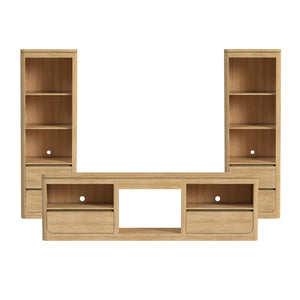 Rosalie - 3 Piece Entertainment Unit With 82" TV Console