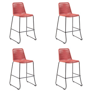 Shasta - 30" Outdoor Metal And Rope Stackable Barstool