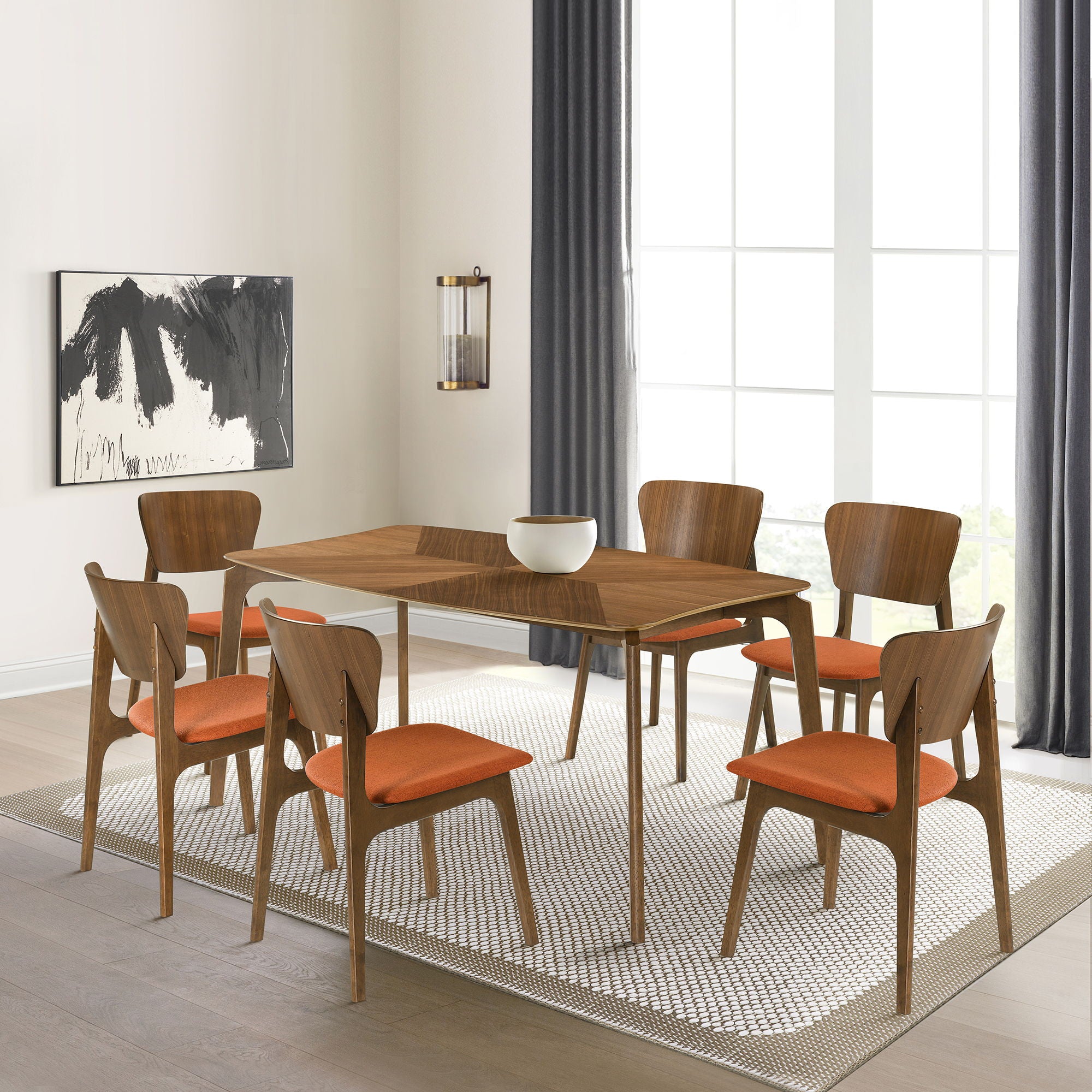 Kalia - Dining Chair With Walnut Frame