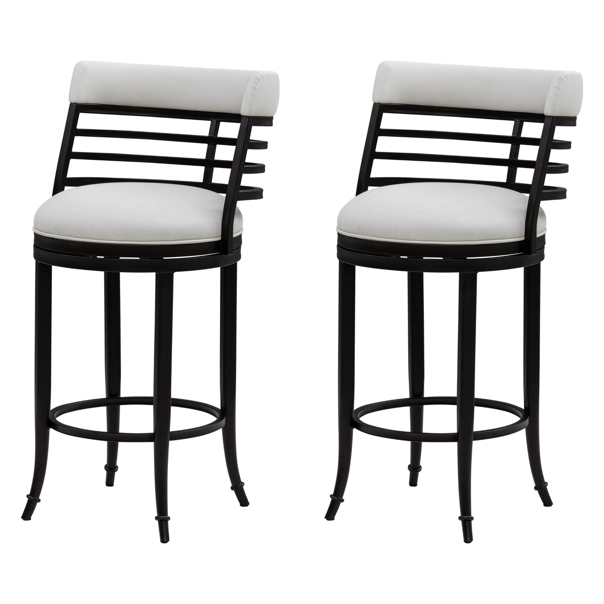 Telia - Upholstered Swivel Bar Height Barstool