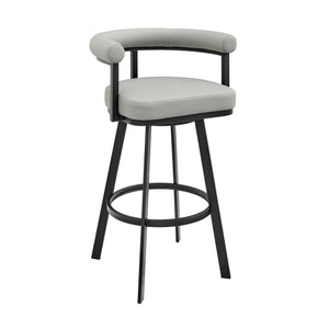 Nolagam - Swivel Bar Stool - Black Metal