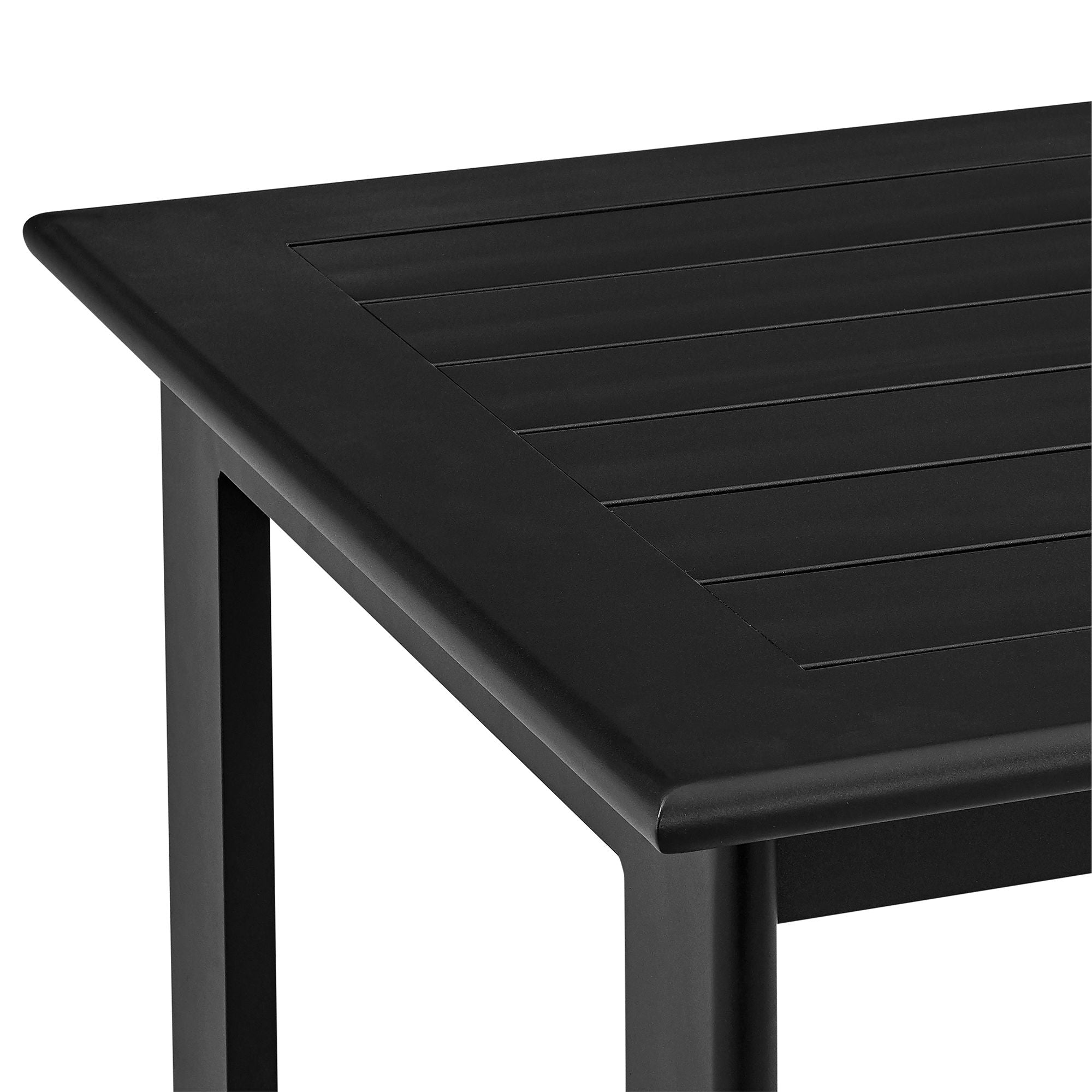 Orlando - Outdoor Patio 5-Piece Bar Table Set In Aluminum With Gray Cushions