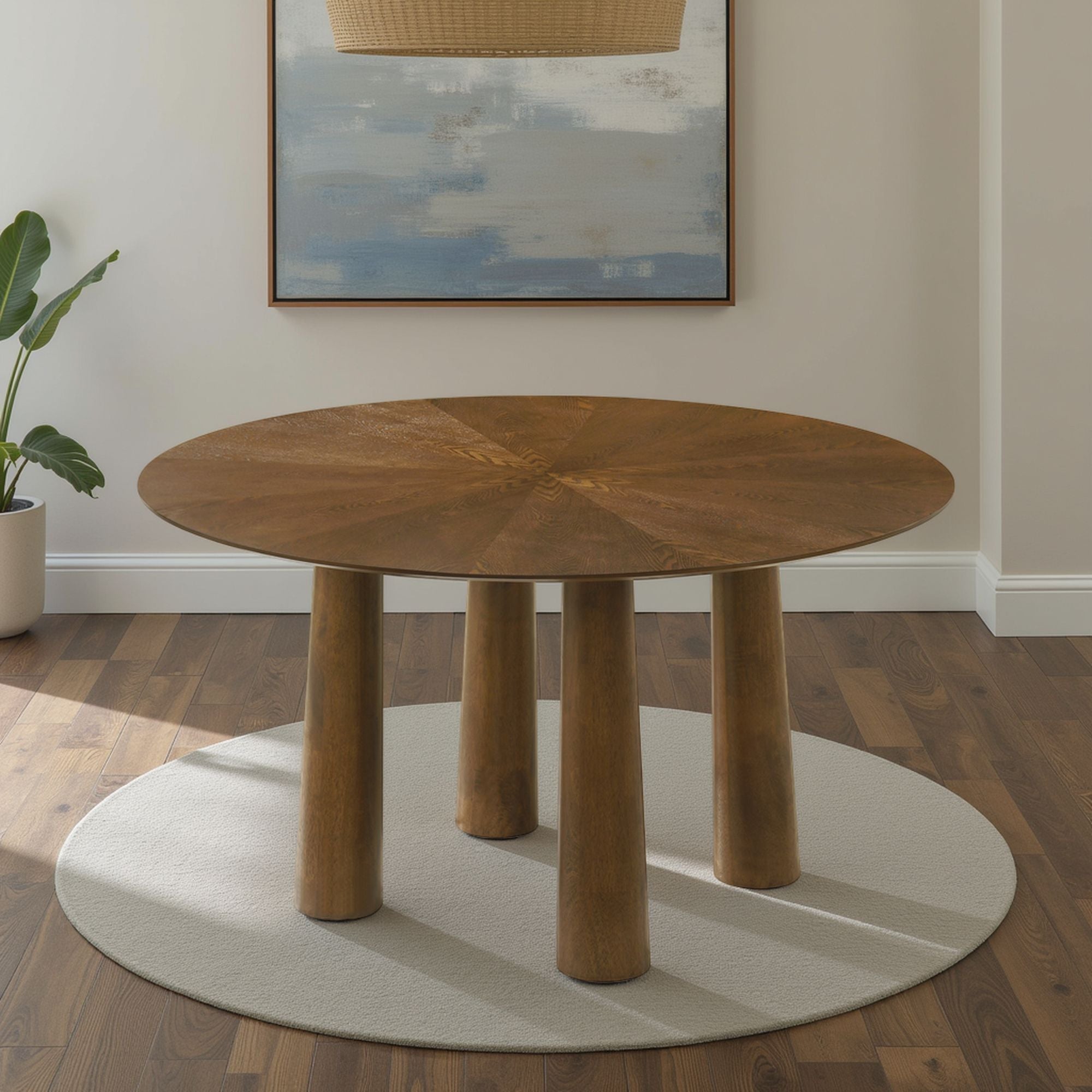 Klarissa - Round Dining Table - Walnut