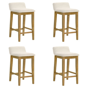 Annikah - Modern Transitional Wood Counter Height Kitchen Bar Stool
