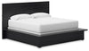 Londer - King Panel Bed - Black