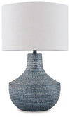 Schylarmont - Metal Table Lamp - Antique Gray / White