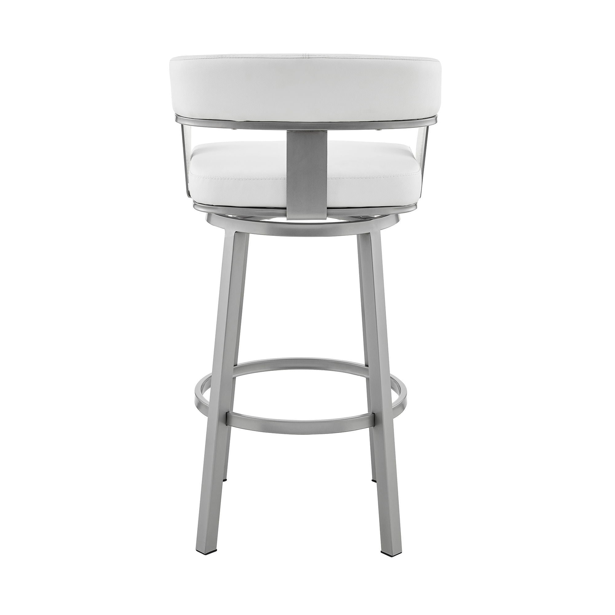 Cohen - Swivel Bar Stool - Silver Finish
