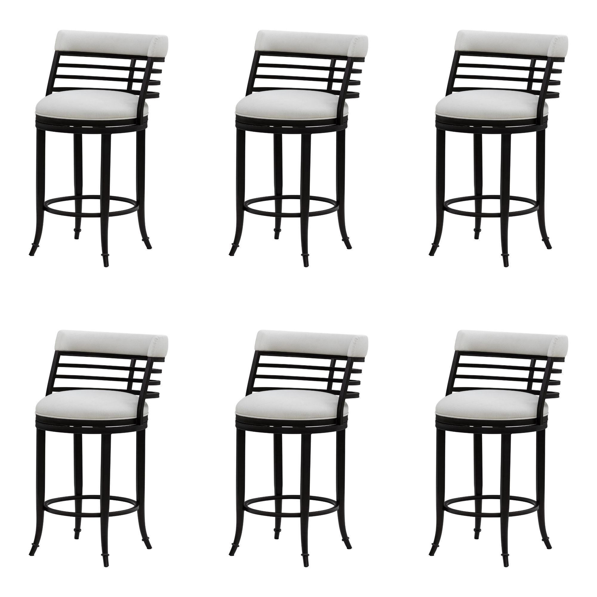 Telia - Upholstered Swivel Counter Height Barstool