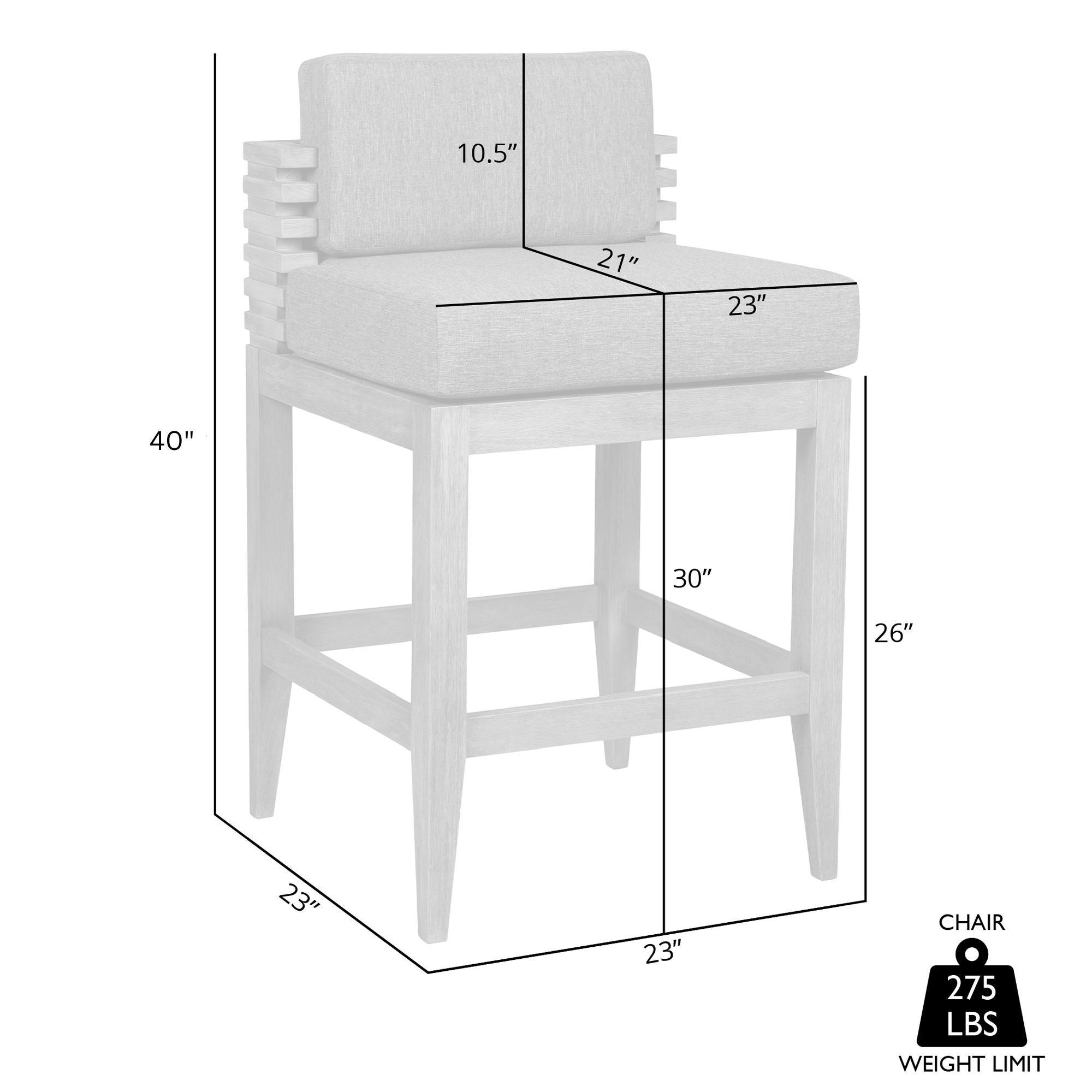 Vivid - Outdoor Patio Bar Stool Set