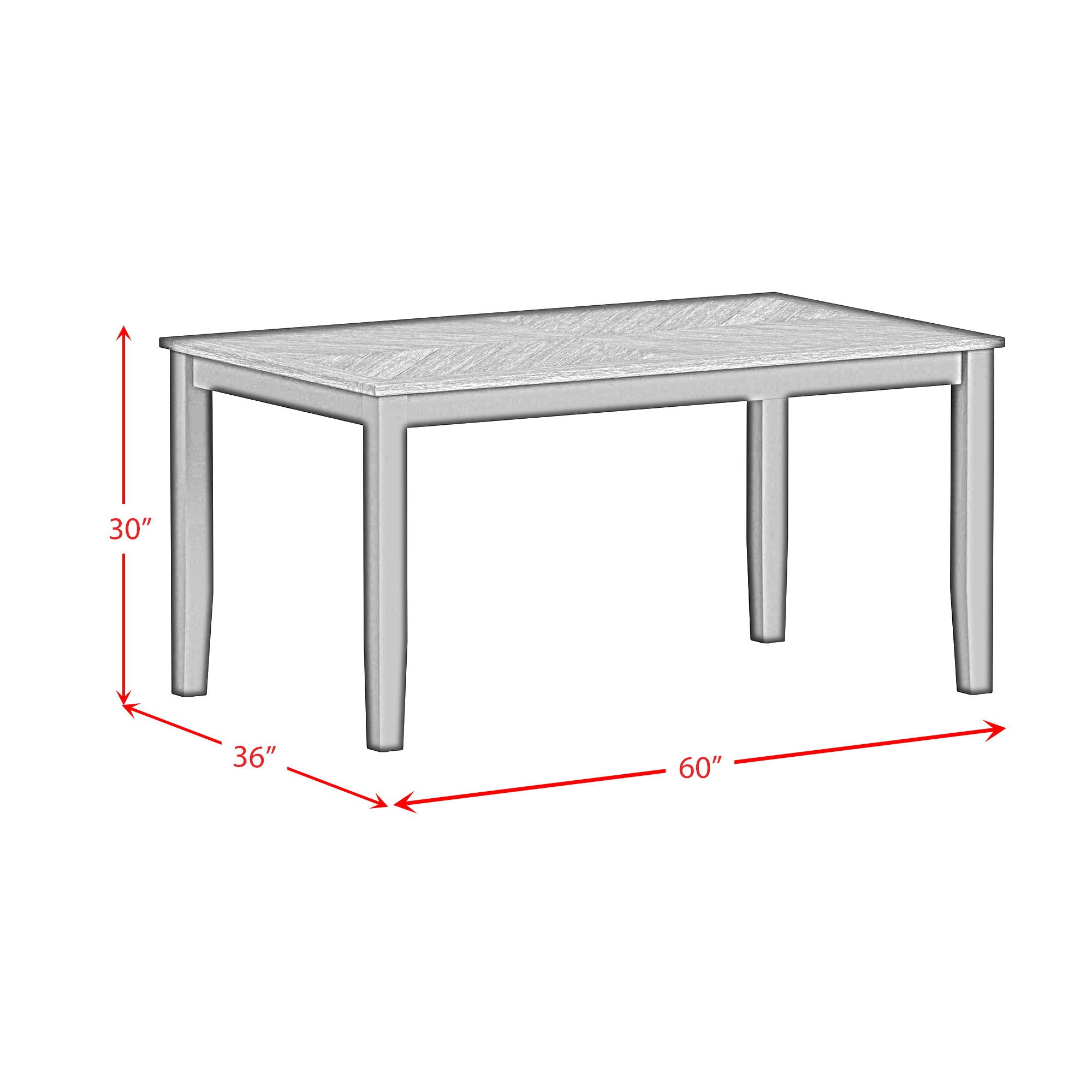 Brooks - 6 Piece Dining Set With Table, 4 Wood Back And Upholstered Seat Chairs, And Bench