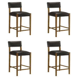 Bennet - Modern Wood Counter Height Kitchen Bar Stool