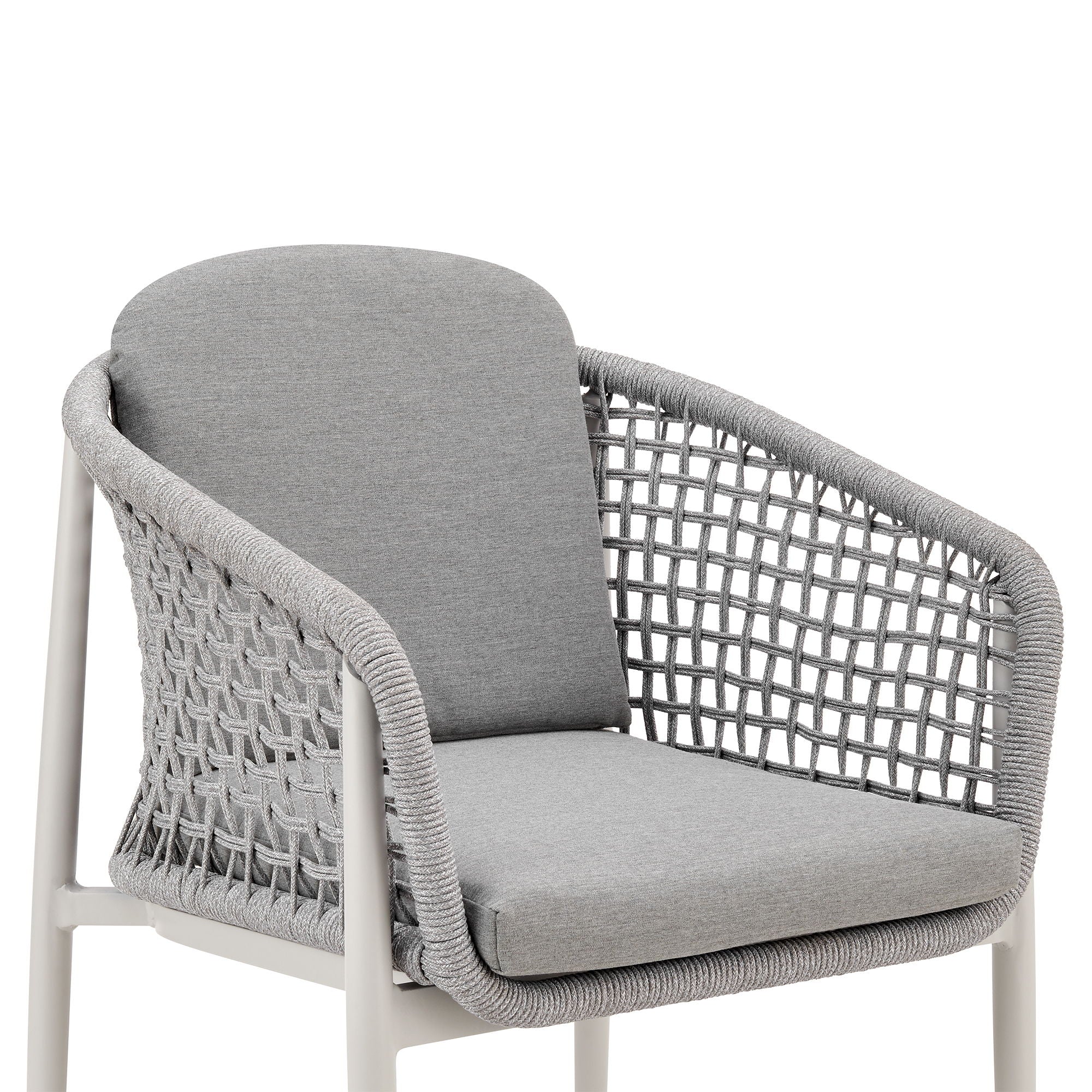Rhodes - Outdoor Patio Dining Chair (Set of 2) - Light Gray