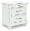 Kanwyn - Three Drawer Night Stand - Whitewash