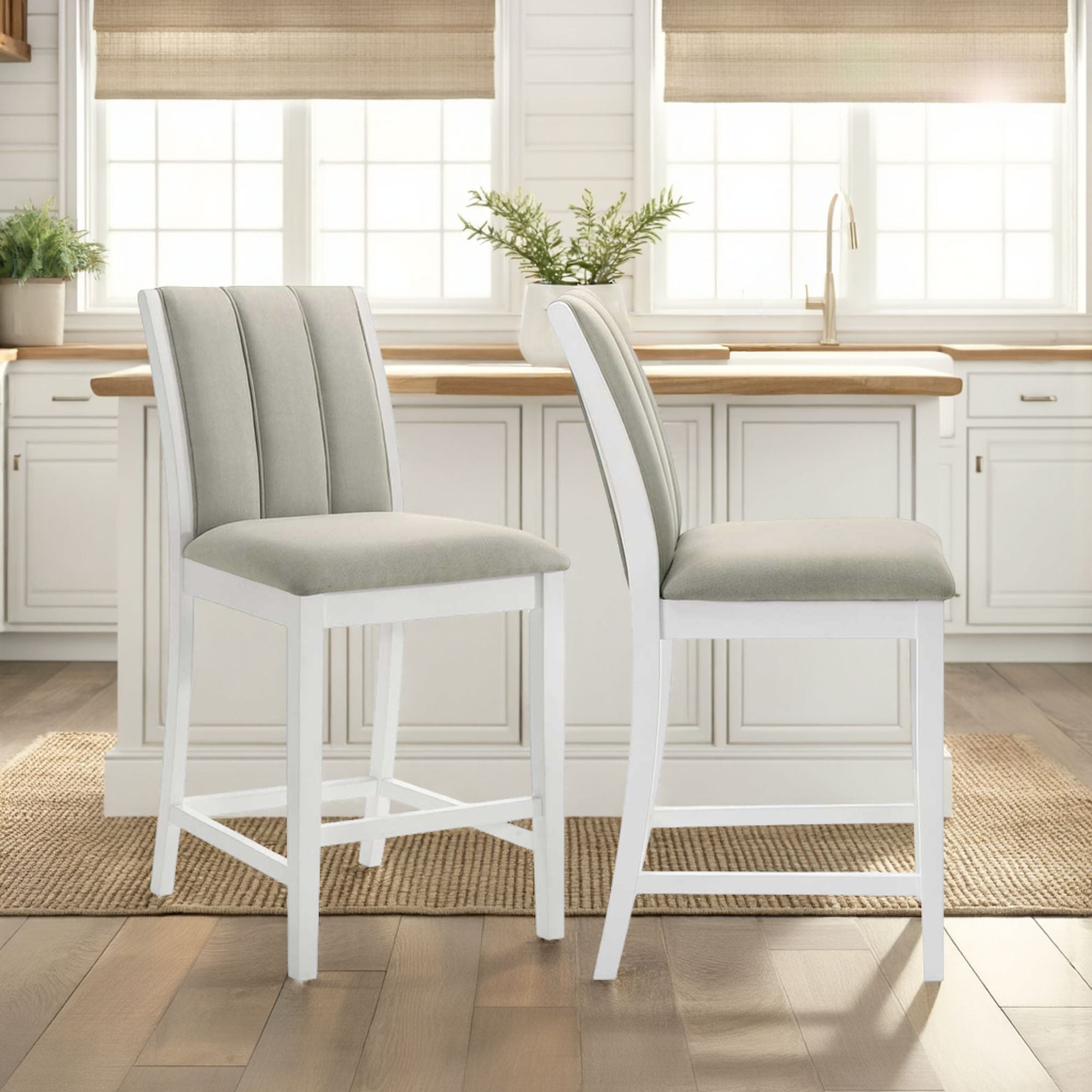 Nolan - 26" Counter Height Rubberwood Barstool