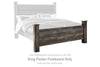 Wynnlow - King Poster Footboard - Gray