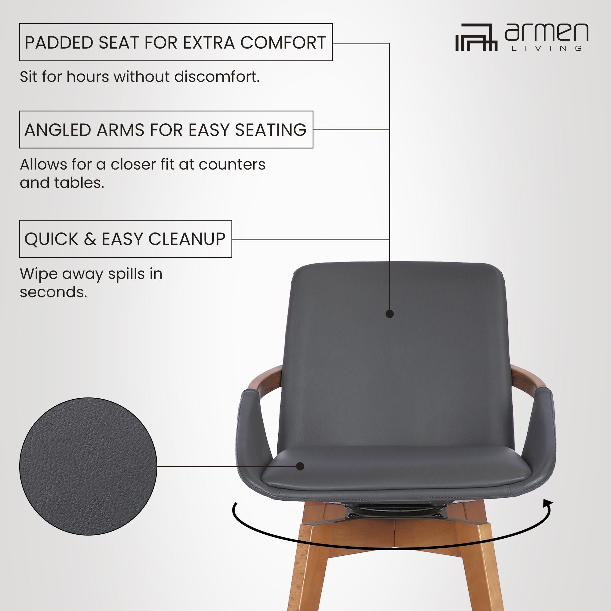 Baylor - Swivel Bar Stool