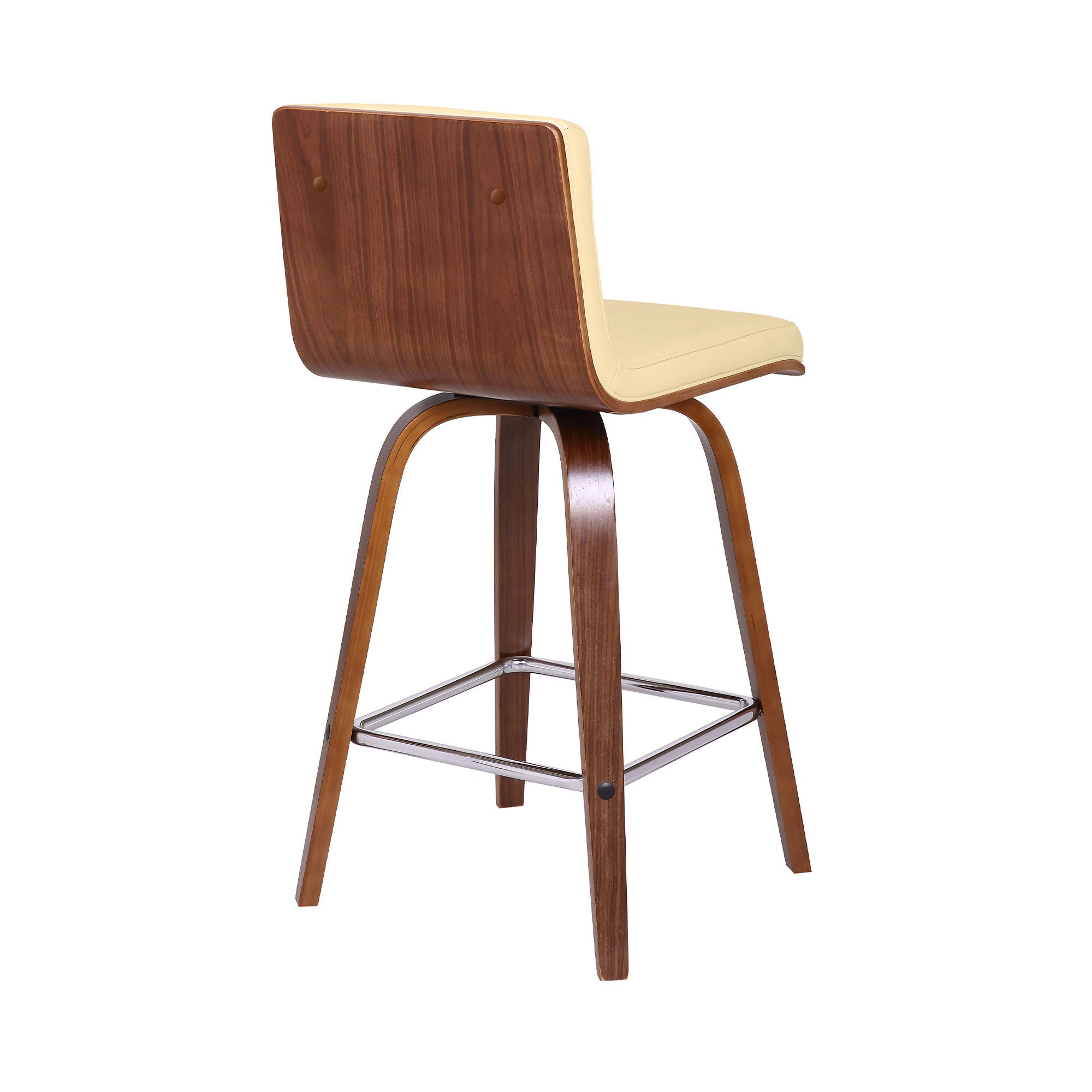 Vienna - 26" Swivel Counter Stool - Walnut Wood