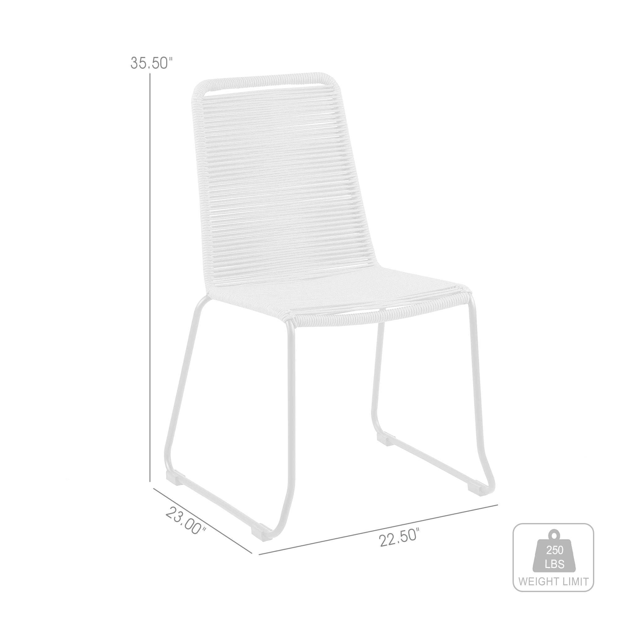 Shasta - Outdoor Stackable Dining Chair (Set of 2)