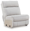 Social Pointe - Armless Chair - Pearl / Ash