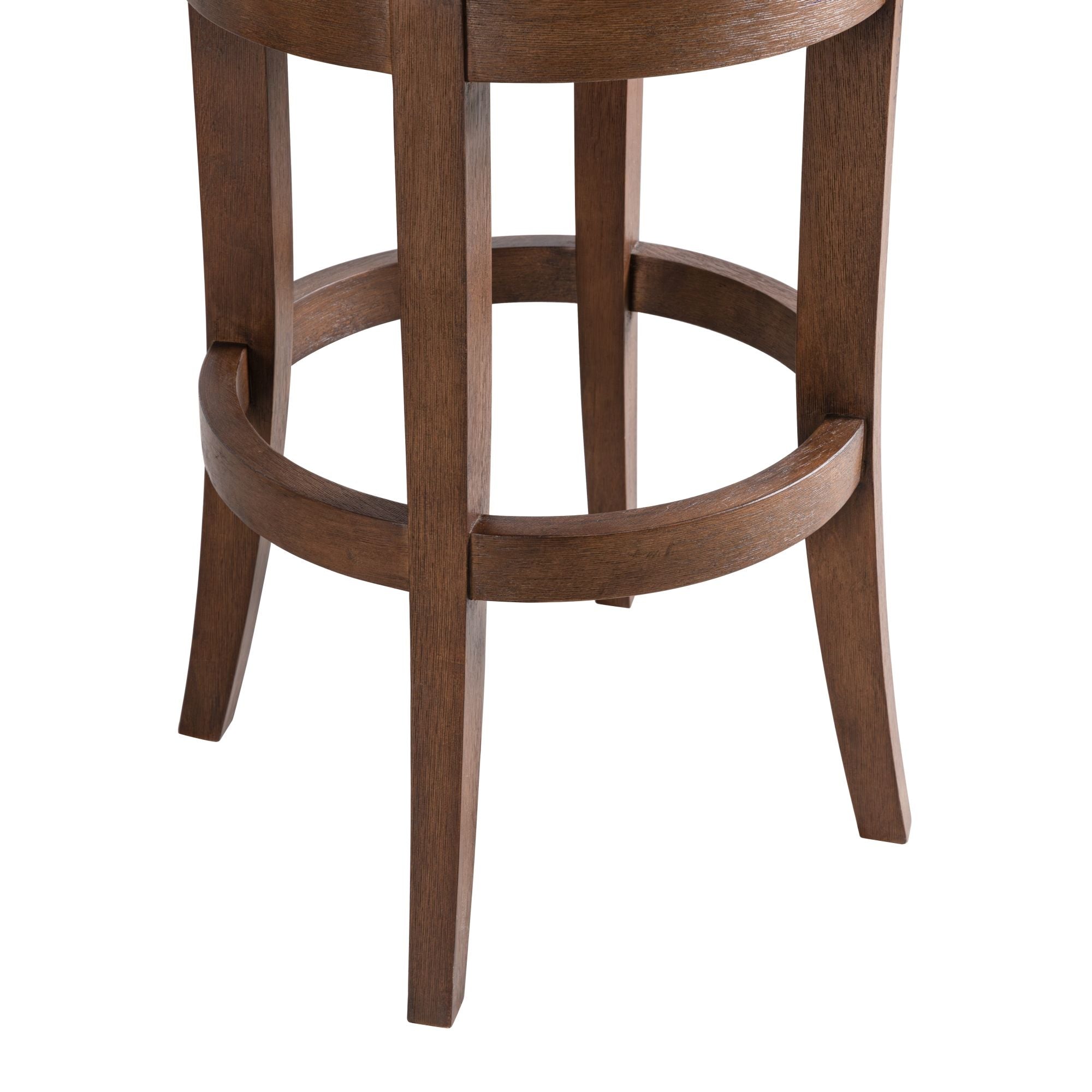 Mystic - Solid Wood Upholstered 30" Bar Height Swivel Barstool