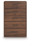 Fortlorn - Five Drawer Chest - Walnut Brown