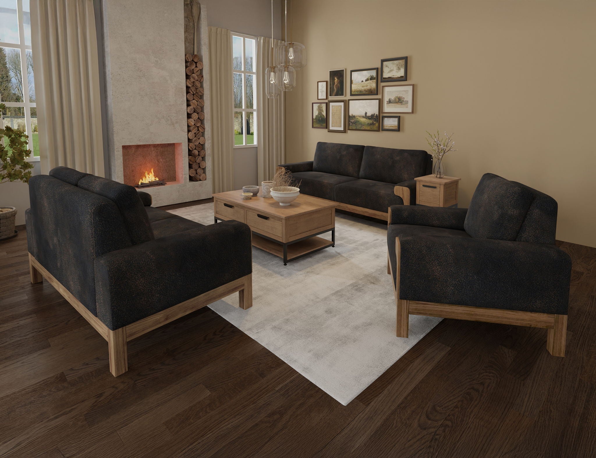 Sedona - Sofa - Licorice