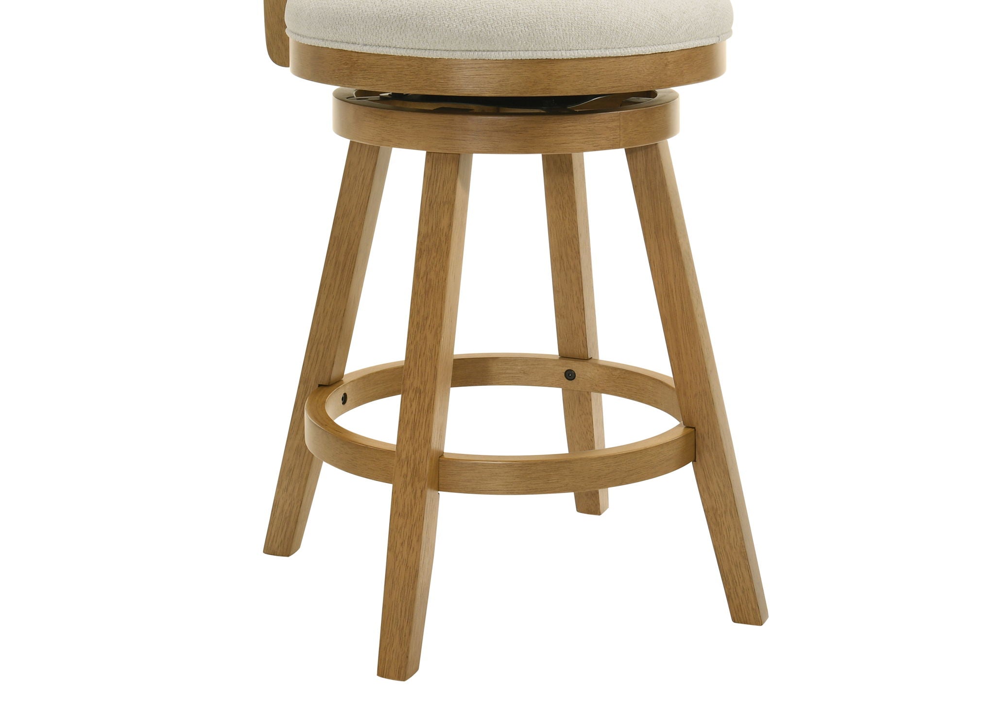 Harper - 26" Amber Glow Counter Height Rubberwood Swivel Barstool