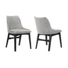 Azalea - Dining Side Chairs (Set of 2) - Gray / Black