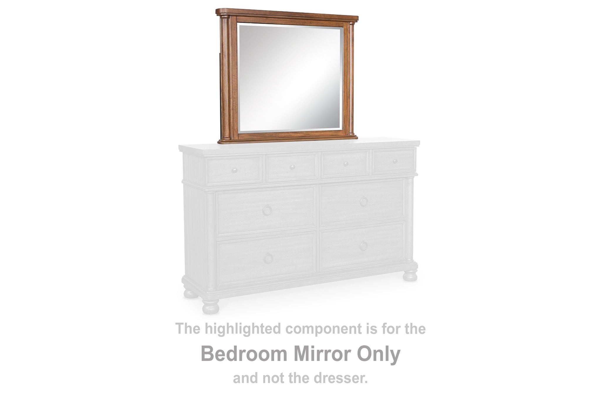 Rowlenstown - Bedroom Mirror - Brown