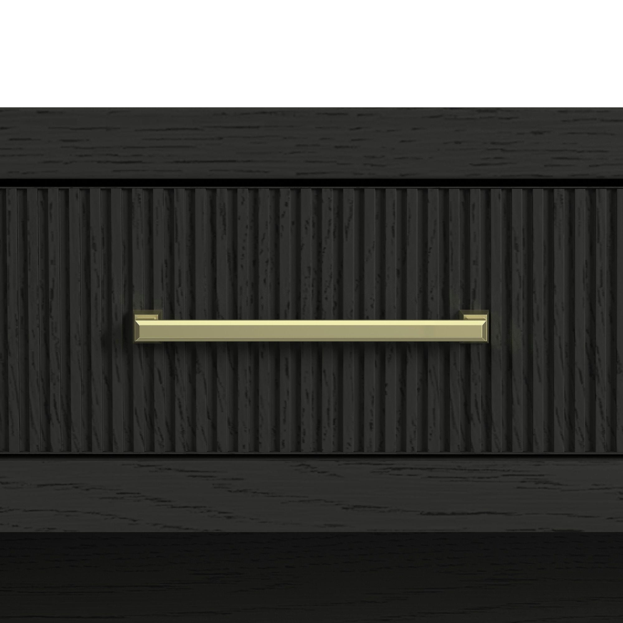 Ridgemont - Sofa Table With Bottom Shelf - Black With Grain