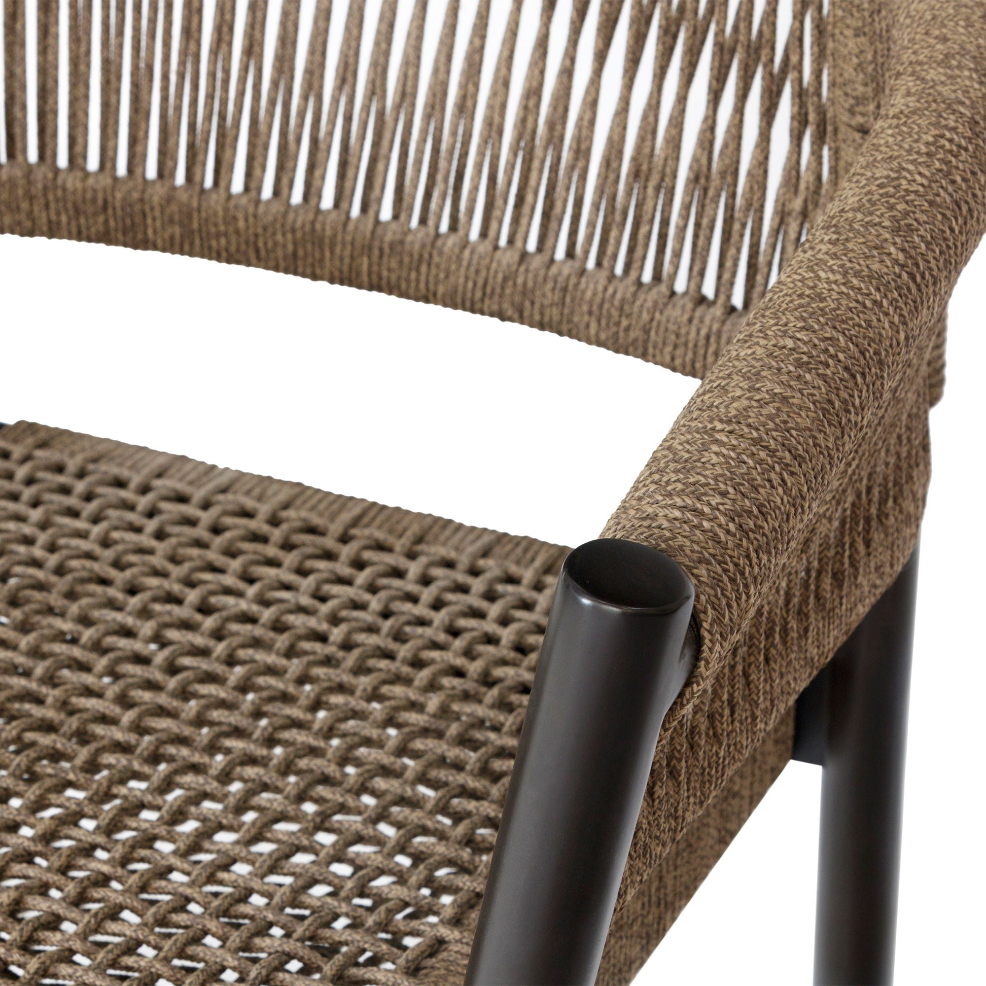 Doris - Outdoor Patio Dining Chair (Set of 2) - Dark Eucalyptus / Truffle