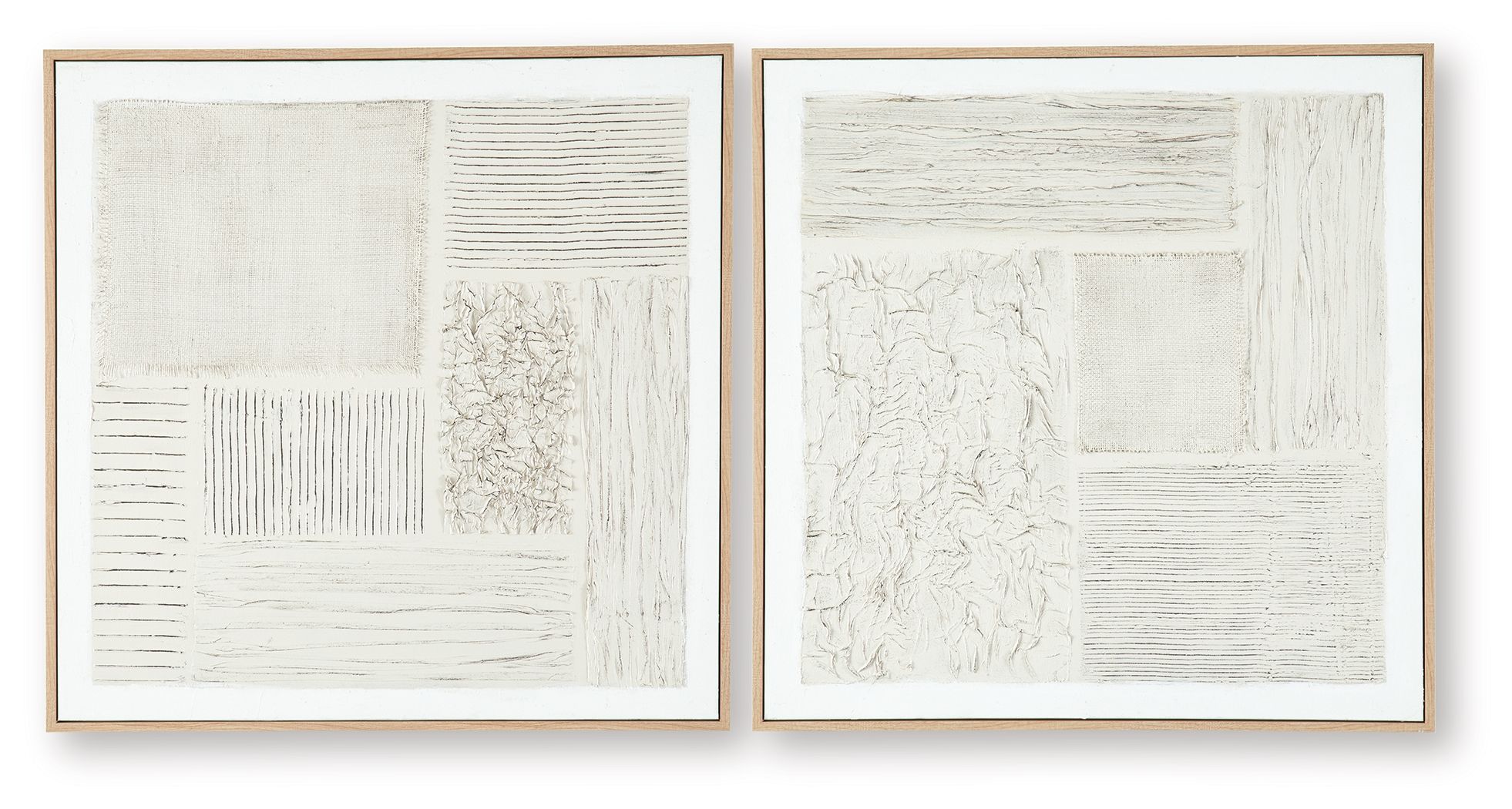 Andorfield - Wall Art Set (Set of 2) - Beige / Black / White