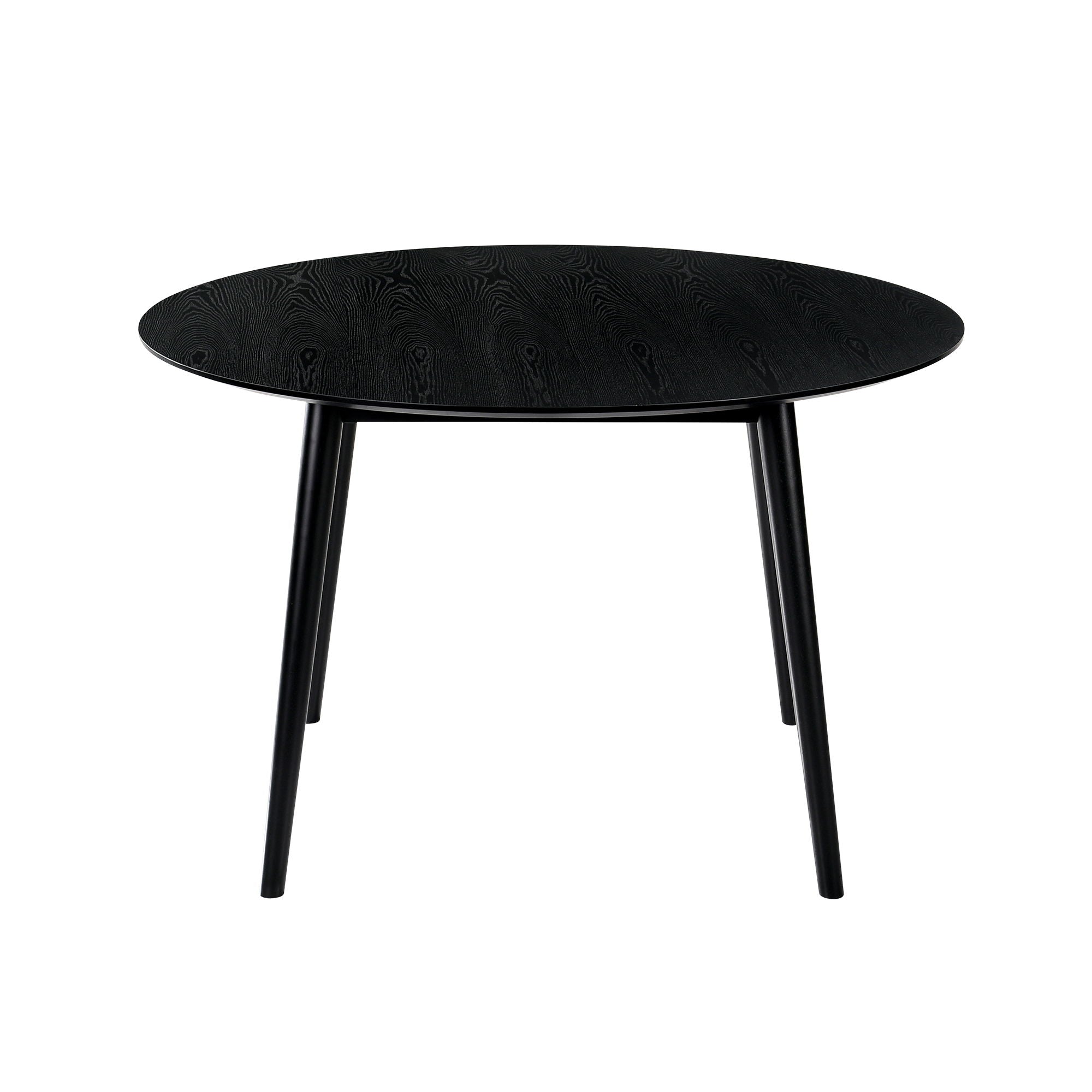 Arcadia And Renzo - Round 5 Piece Dining Set - Black