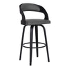 Shelly - 26" Counter Height Swivel Bar Stool With Black Frame