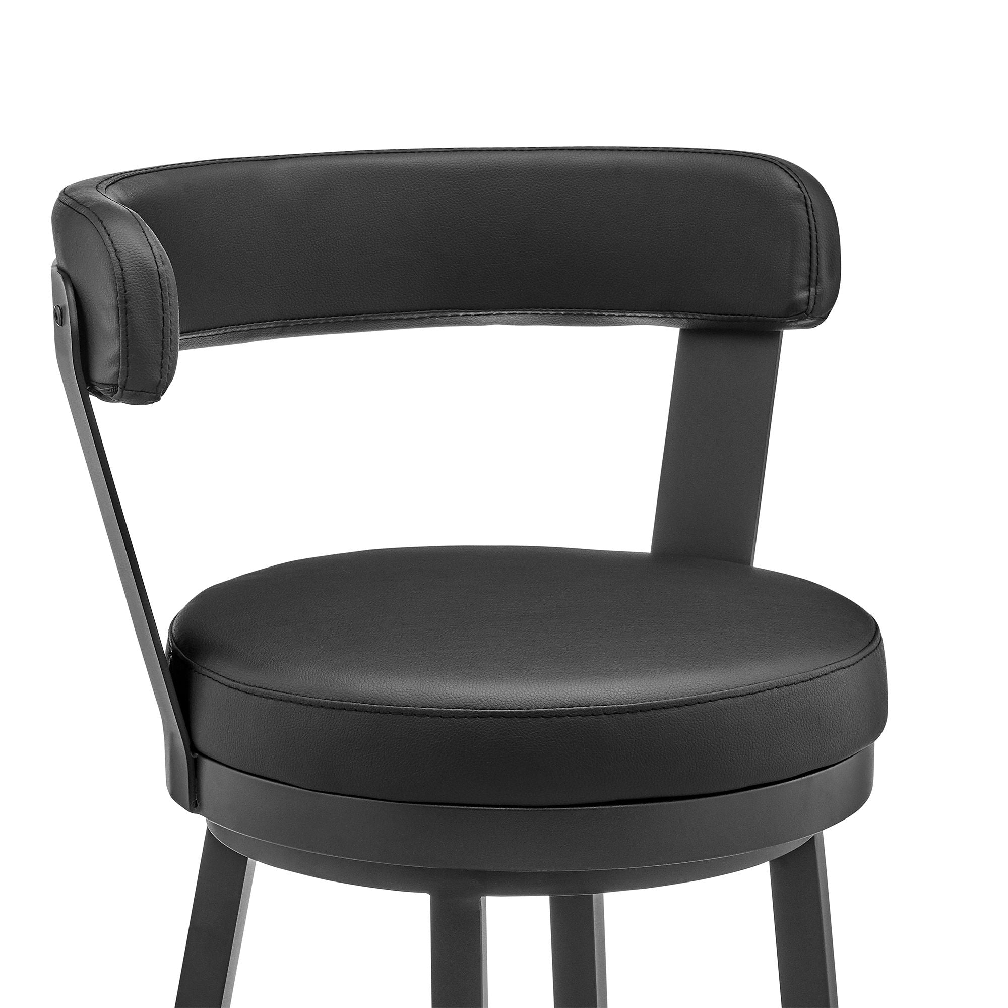 Bryant - Swivel Bar Stool With Black Frame
