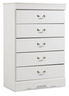 Anarasia - Five Drawer Chest - White