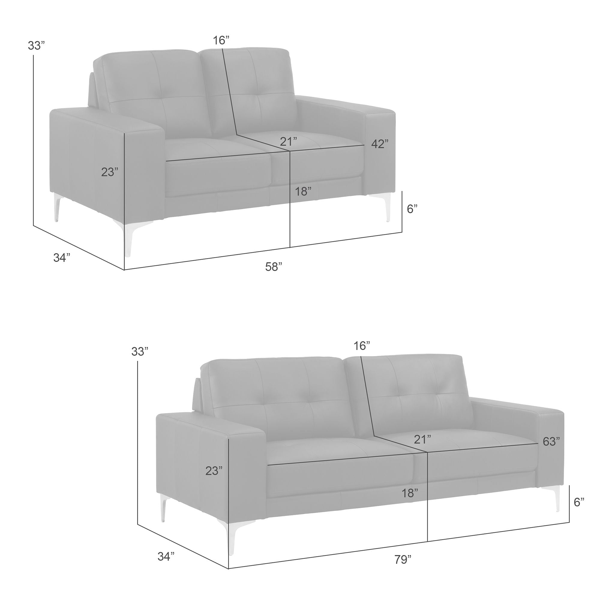 Faelin - 2-Piece Living Room Set (Sofa & Loveseat)