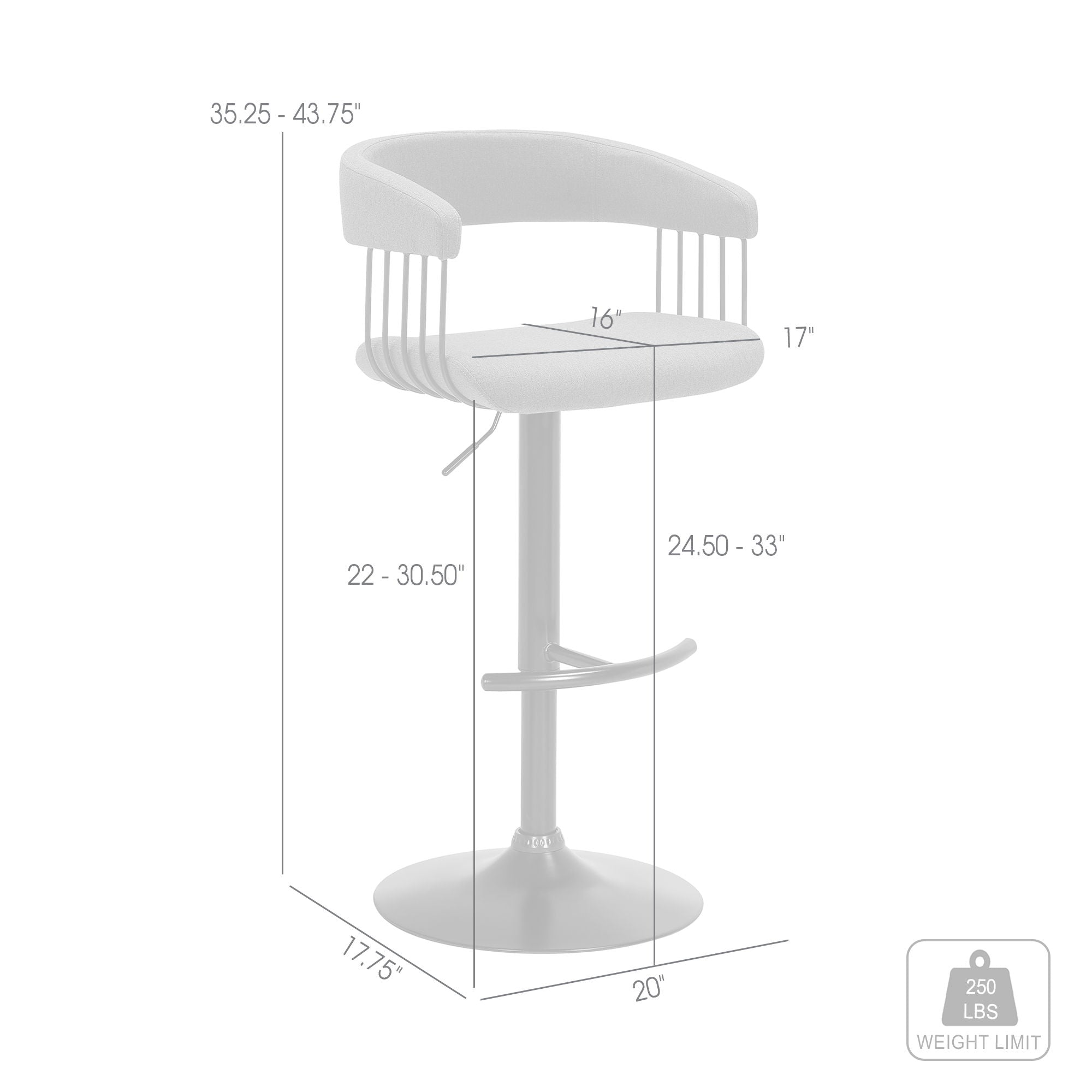 Calista - Adjustable Bar Stool