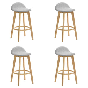 Vera - Upholstered Wood Counter Height Barstool