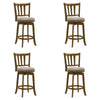 Wren - Modern Farmhouse Swivel Wood Counter Height Kitchen Bar Stool