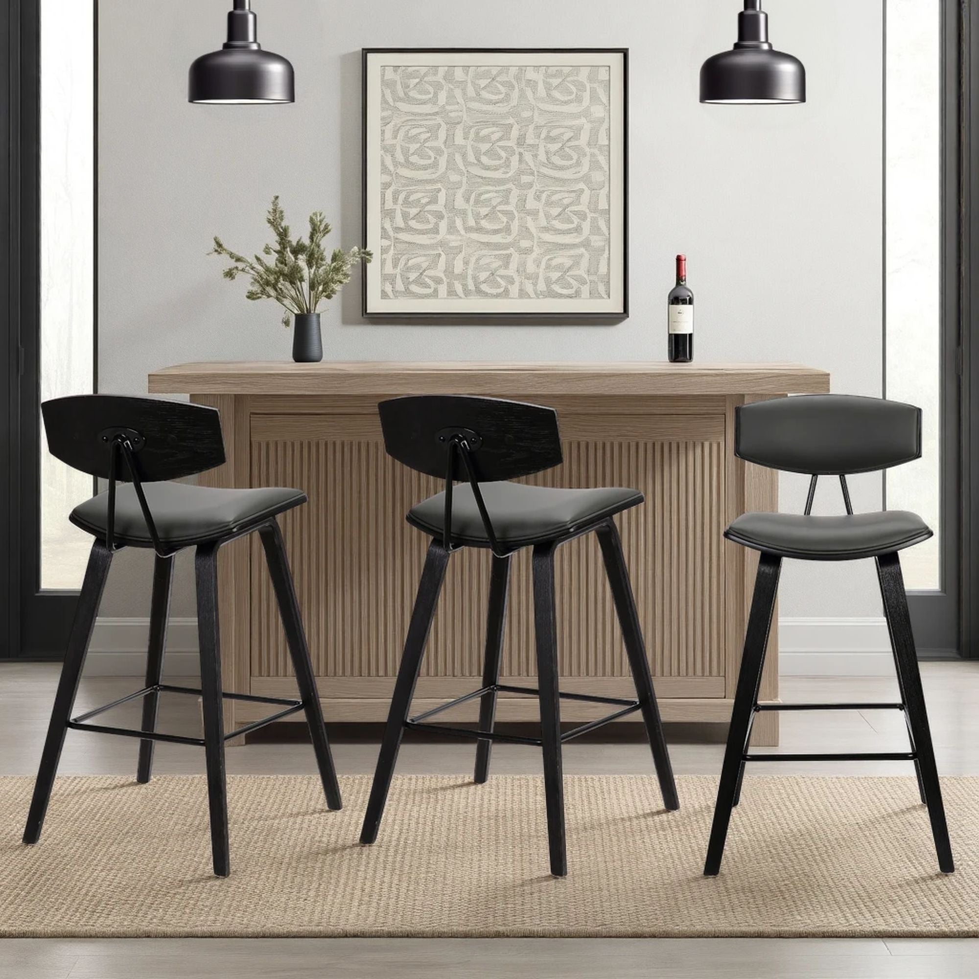 Fox - Mid-Century Modern Bar Stool