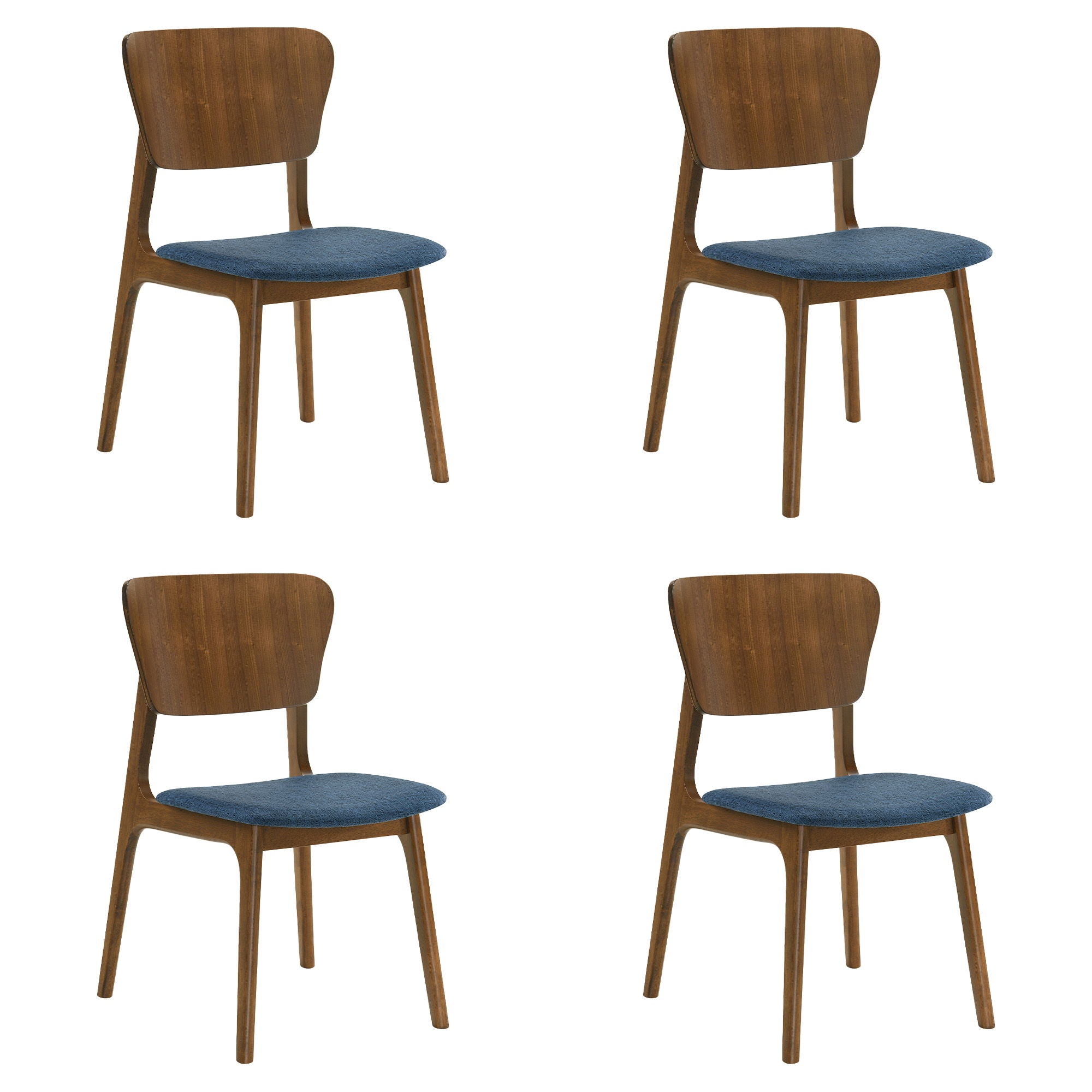 Kalia - Dining Chair With Walnut Frame