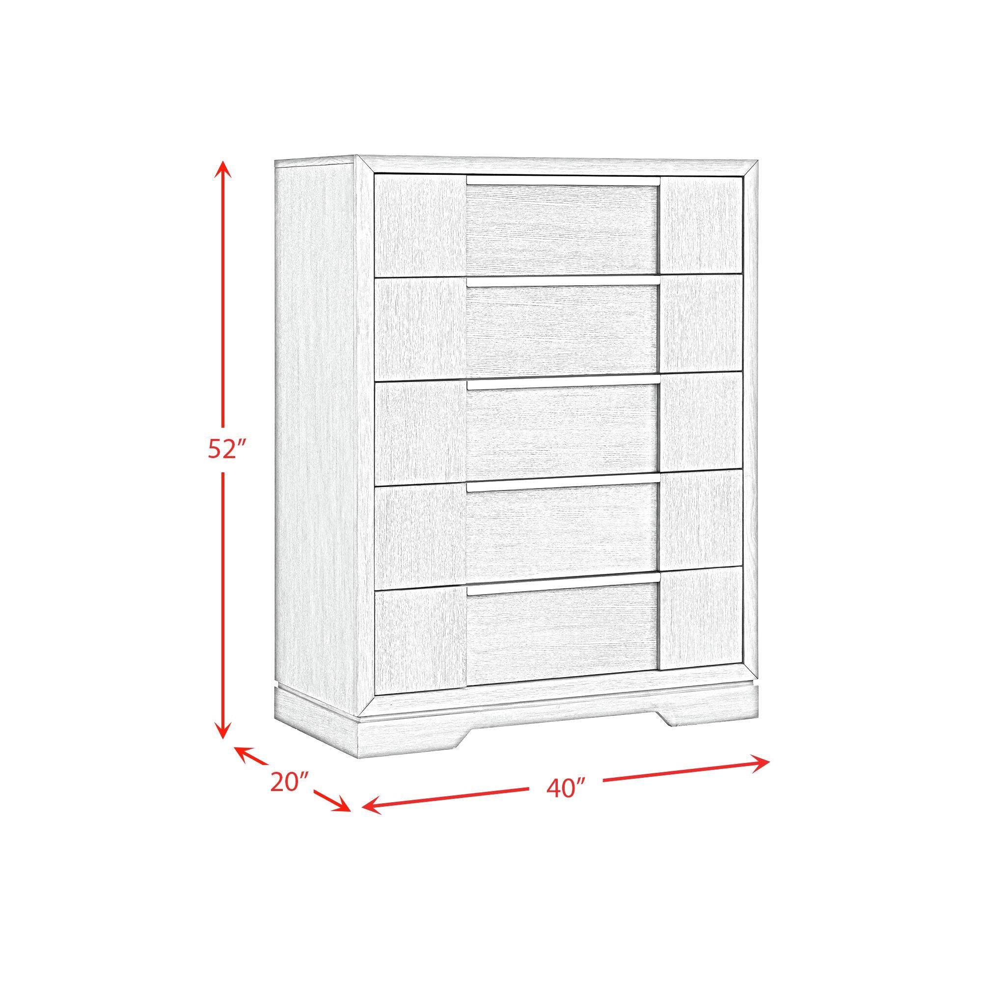 Kelis - Panel Bedroom Set With LED