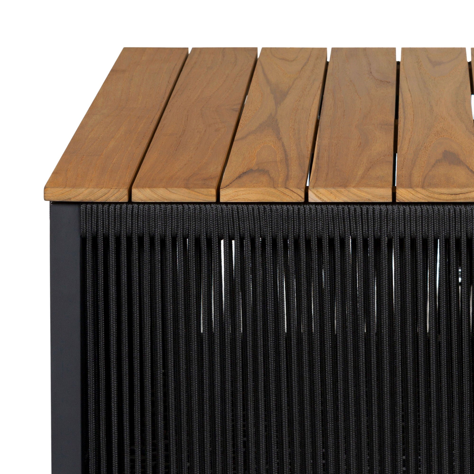 Artesia - Outdoor Patio Coffee Table - Teak / Black