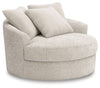 Cuddle Plush - Oversized Swivel Accent Chair - Arctic
