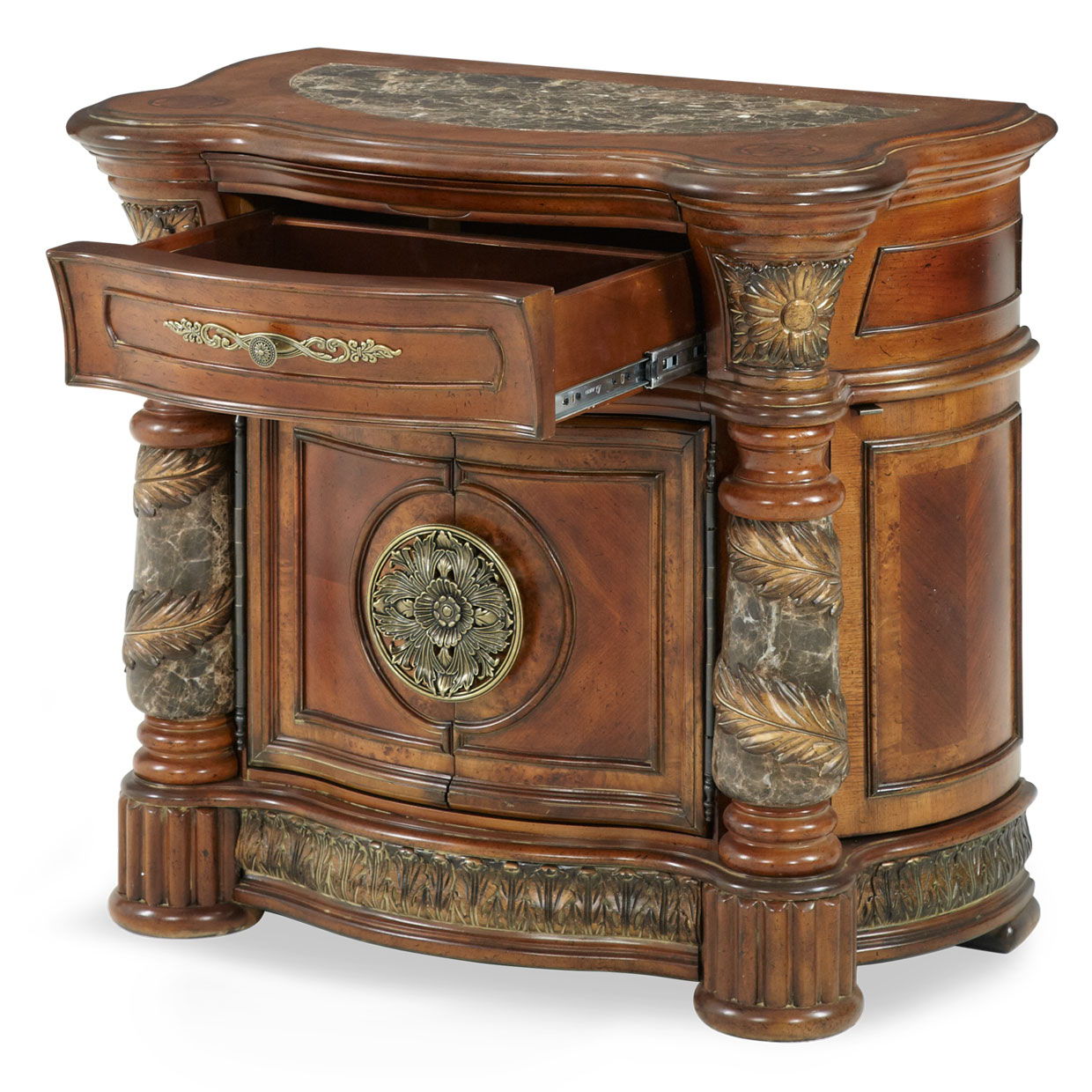Villa Valencia - Bedside Chest, Mirror