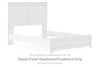 Bostwick Shoals - Queen Panel Headboard/Footboard - White