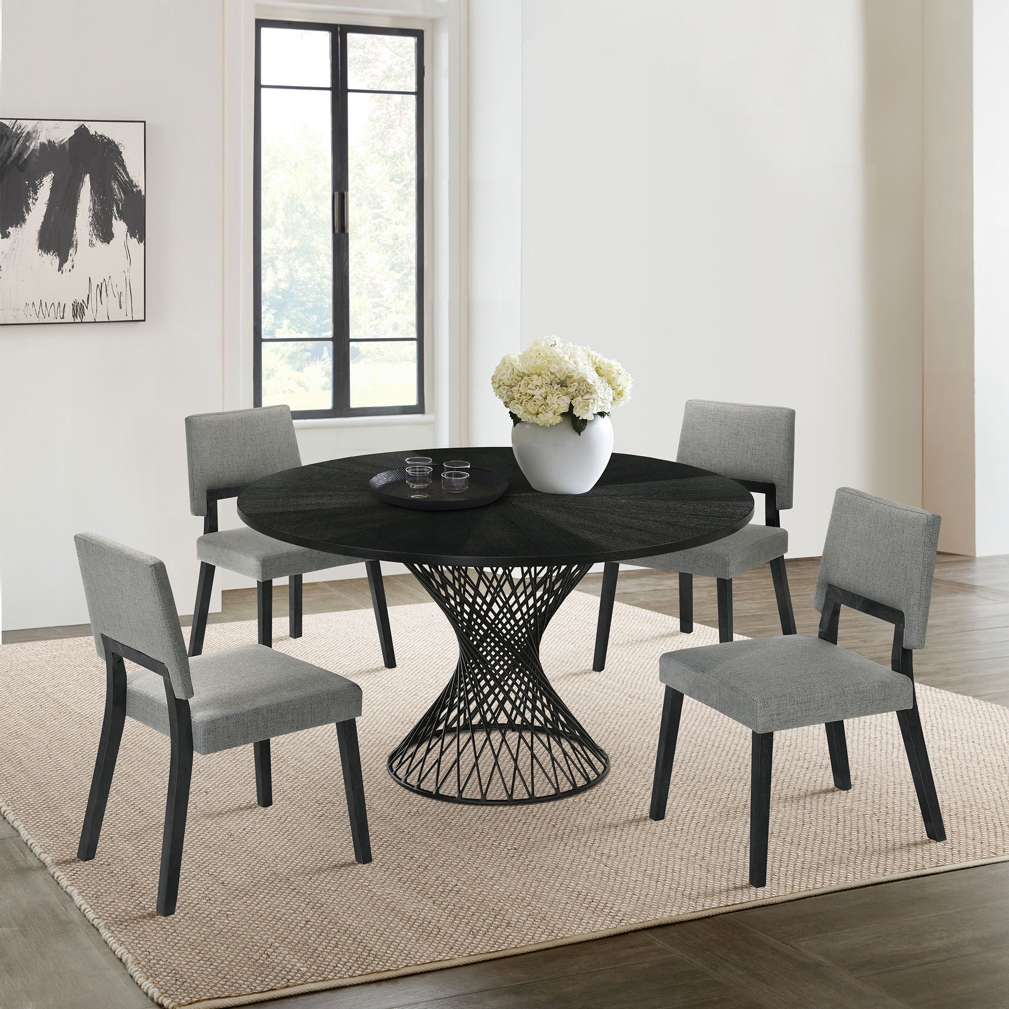 Channell - Dining Chair With Black Frame