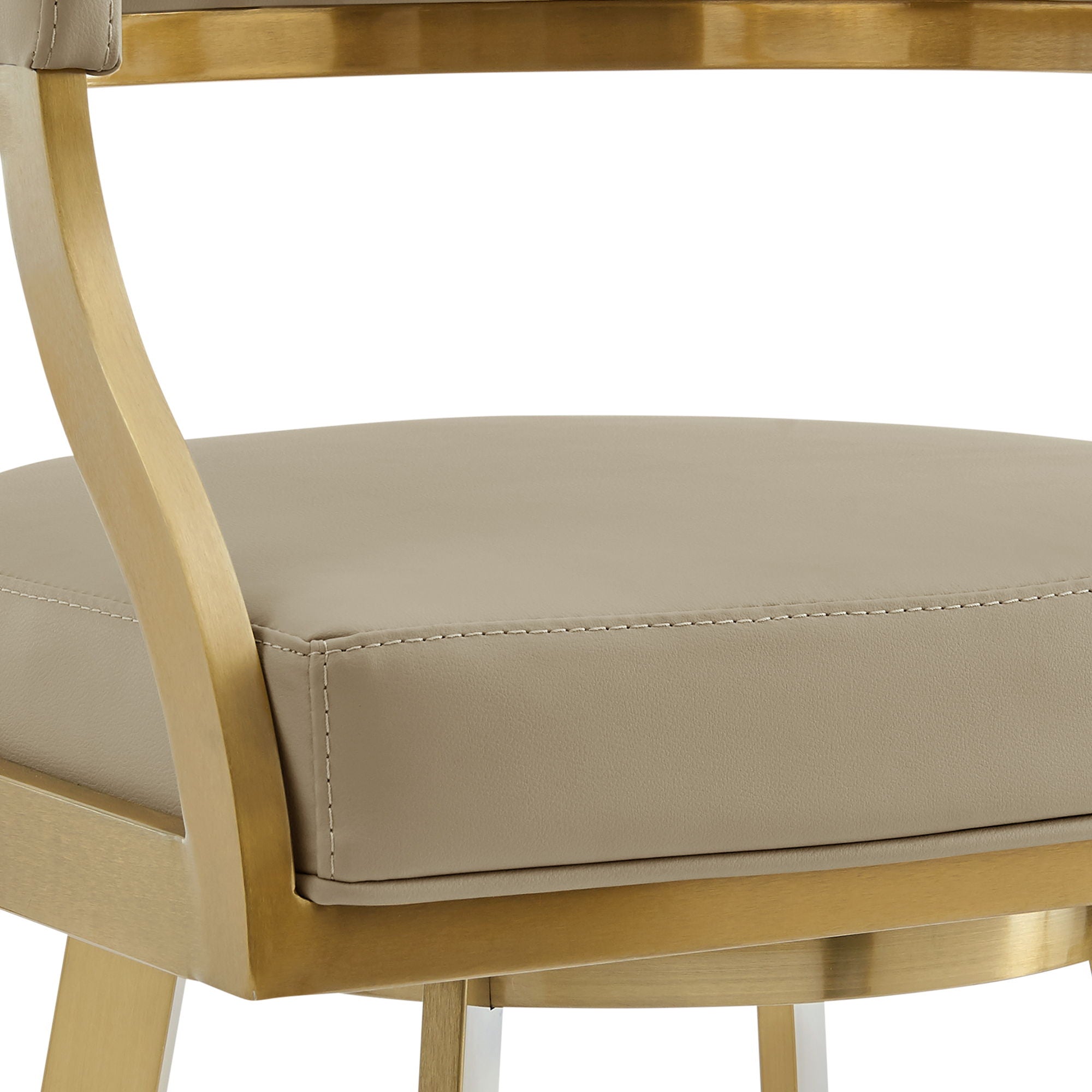 Saturn - Swivel Stool - Gold Legs